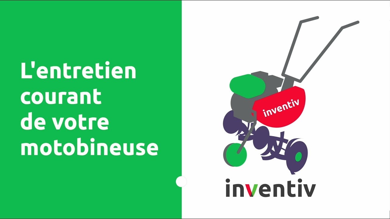 L'entretien courant de votre motobineuse